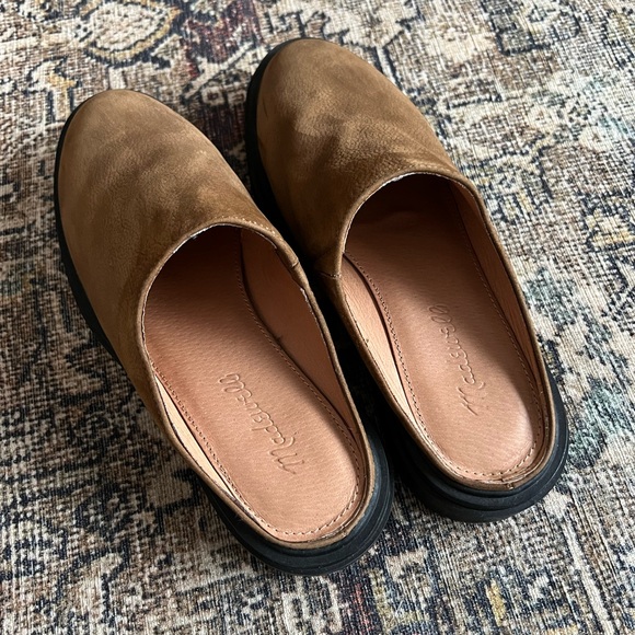 Madewell Tan Leather Mules - Picture 2 of 4